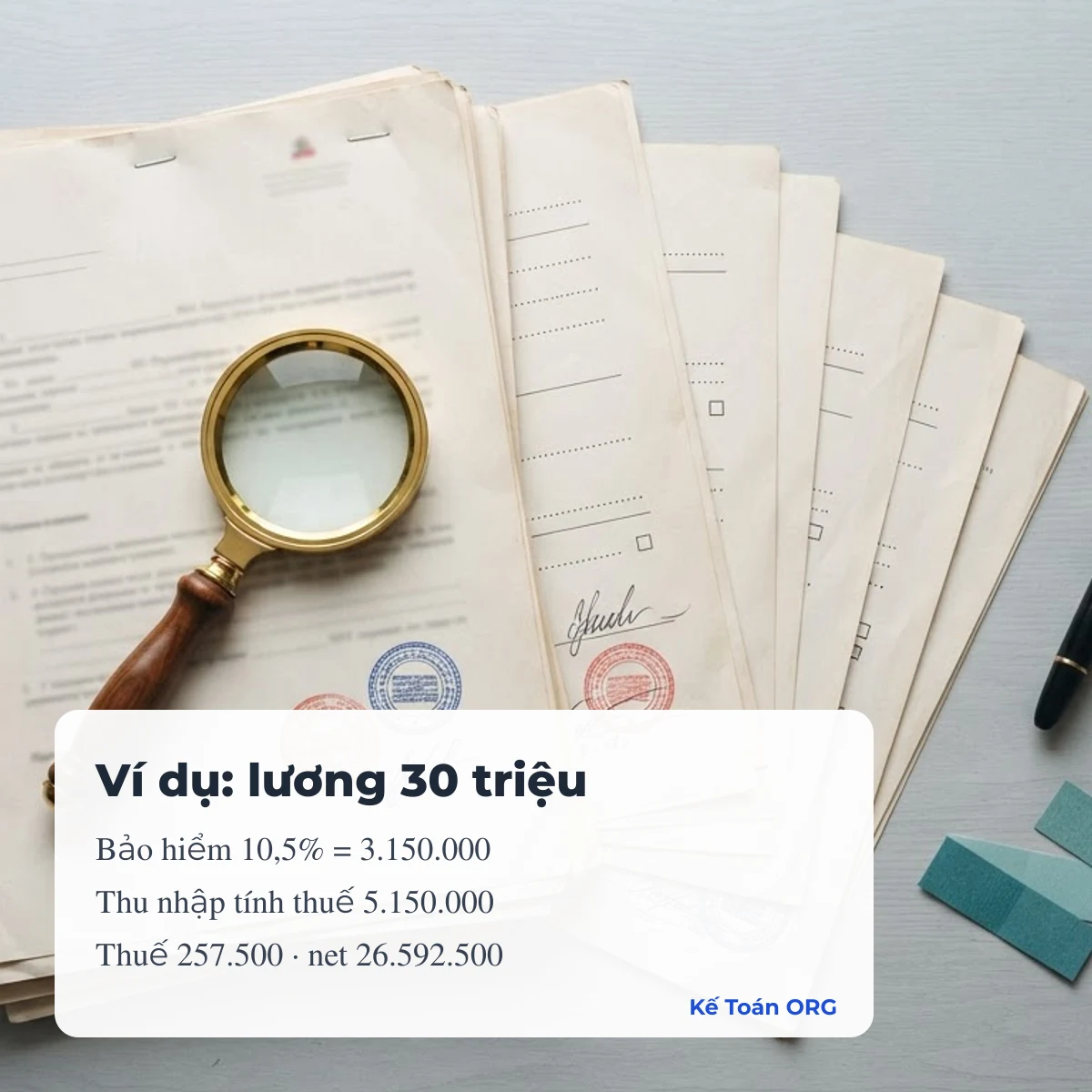 Ví dụ tính thuế TNCN lương 30 triệu, 1 người phụ thuộc